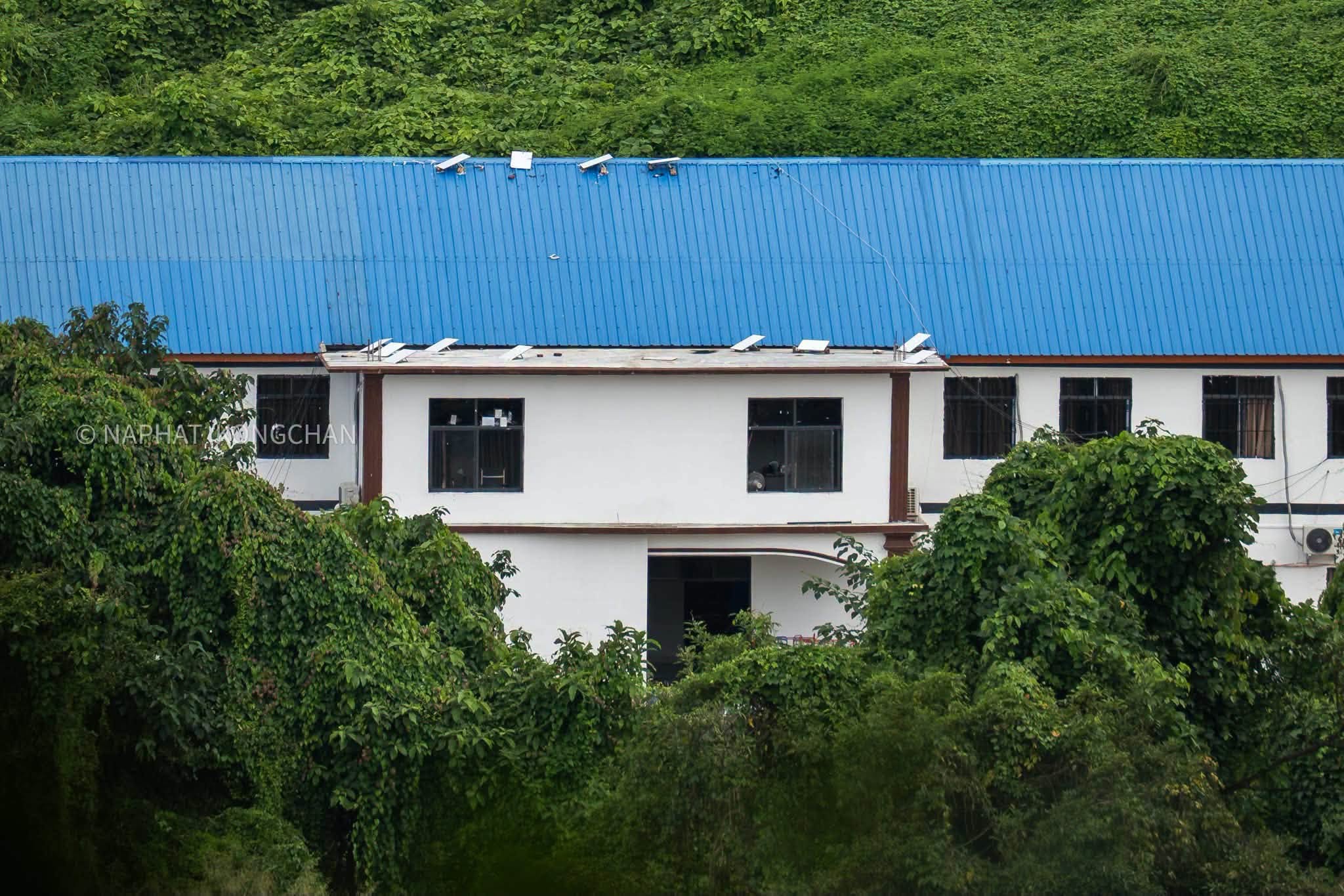 A telecom scam operation building in Myawaddy Township
