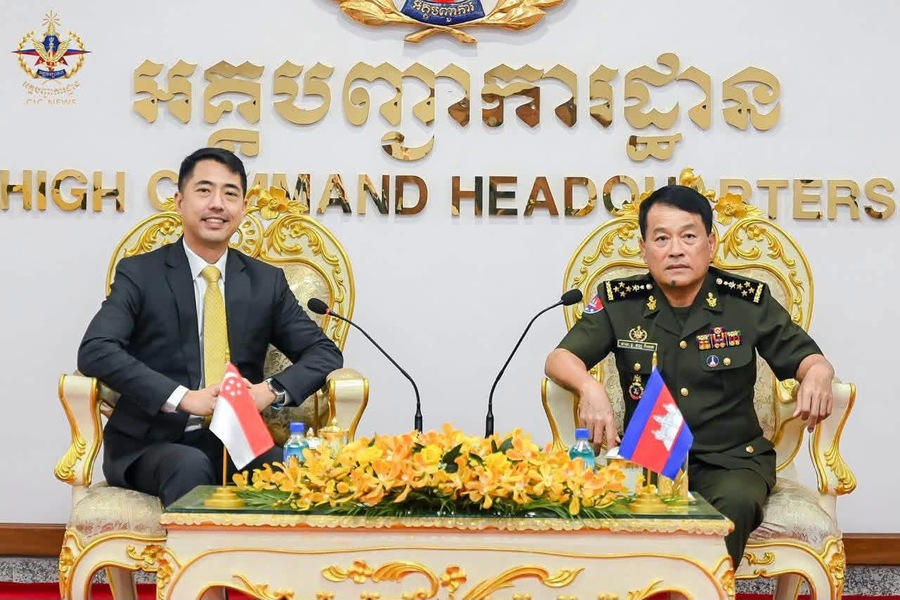 カンボジア軍トップ、シンガポールにASEAN国境監視団継続支援を要請