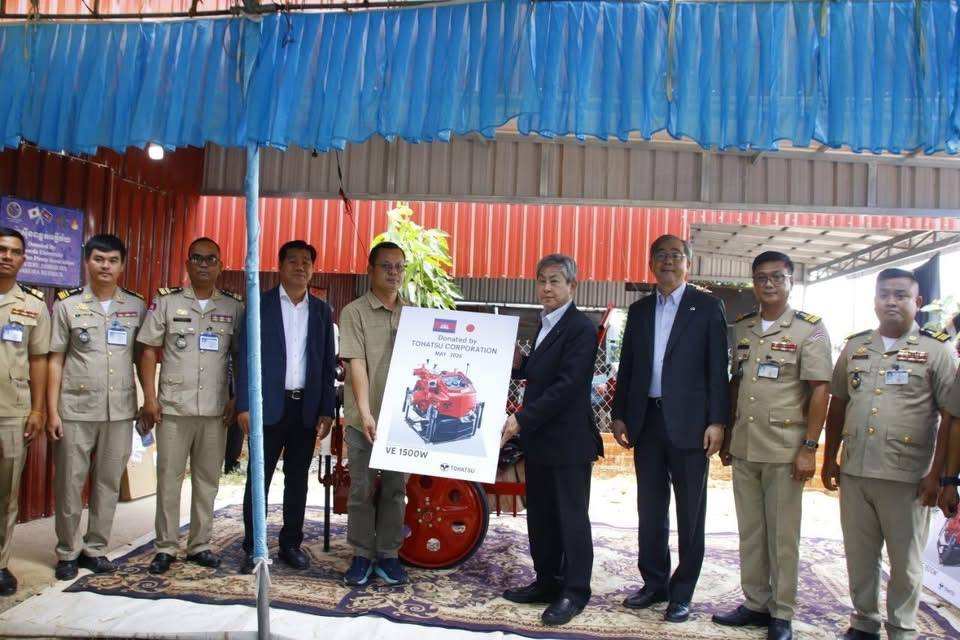 Japan Donates 2 Mobile Fire Pumps to Siem Reap Market and Commune Hall