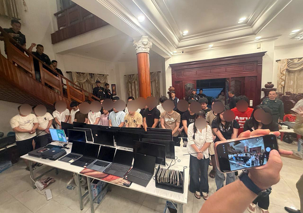 Phnom Penh Authorities Arrest 25 Suspects in Online Scam Operation, Investment Fraud Uncovered
