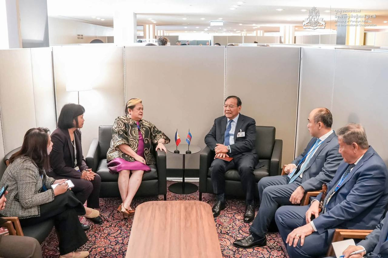 Cambodian Foreign Minister Meets Philippine Counterpart in NY to Discuss ASEAN Chairmanship