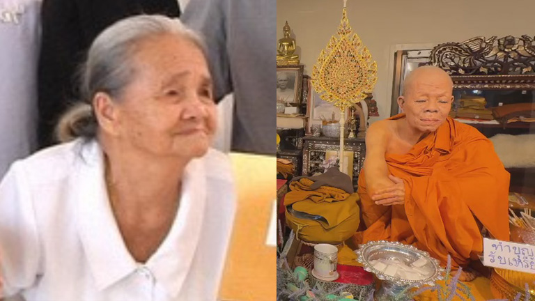 Last Sister of Revered Monk Luang Por Koon, Yai Kamman, Passes Away Peacefully at 100