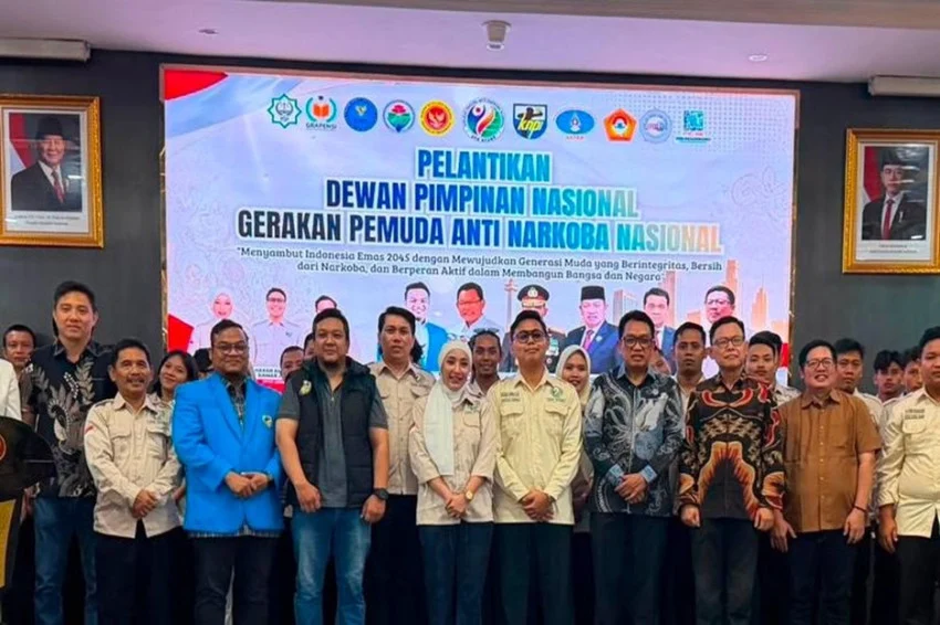 Indonesian Youth Group GPANN Officially Inaugurated, Supporting Nationwide Drug Enforcement Unit Deployment