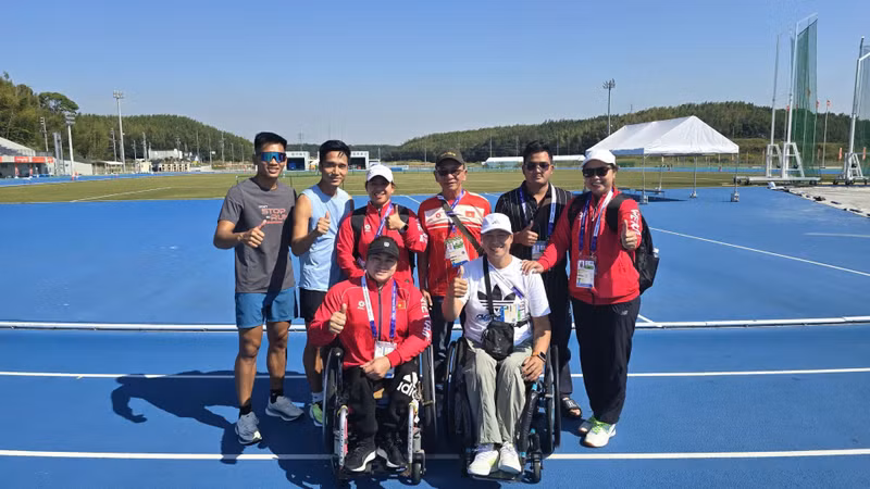 Vietnam Paralympic Athletics Team Determined to Win Medals at Asian Para Games
