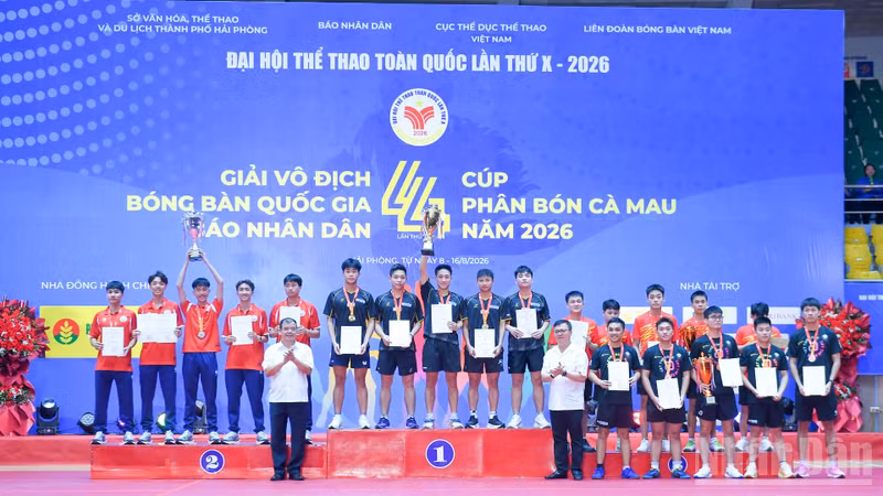 Vietnam National Table Tennis Championship 'Nhan Dan Cup' Concludes, Hinting at Emergence of Next-Gen Stars