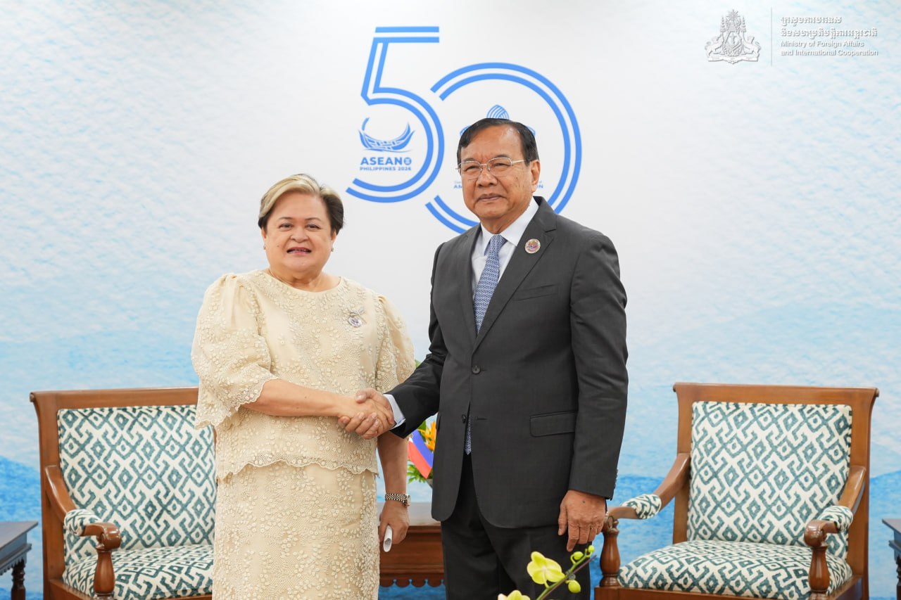 カンボジア外相、フィリピン外相と二国間協議 マニラで
