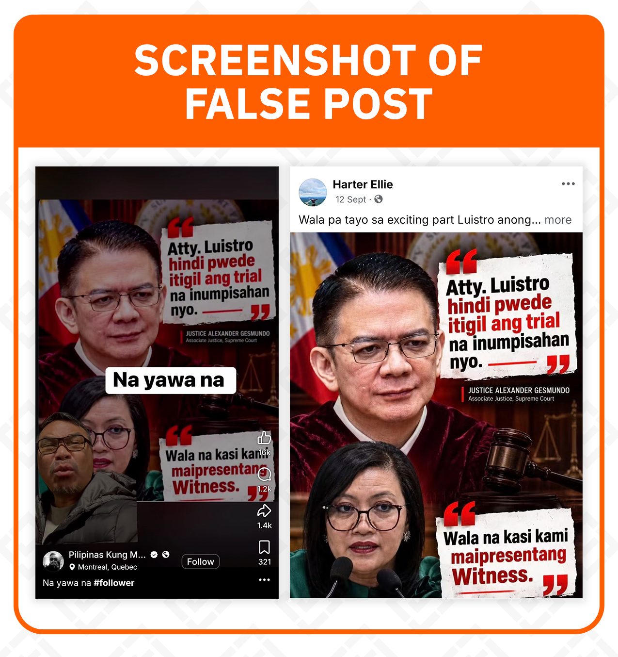 FACT CHECK: Escudero, Luistro quote card on impeachment trial witnesses is fake