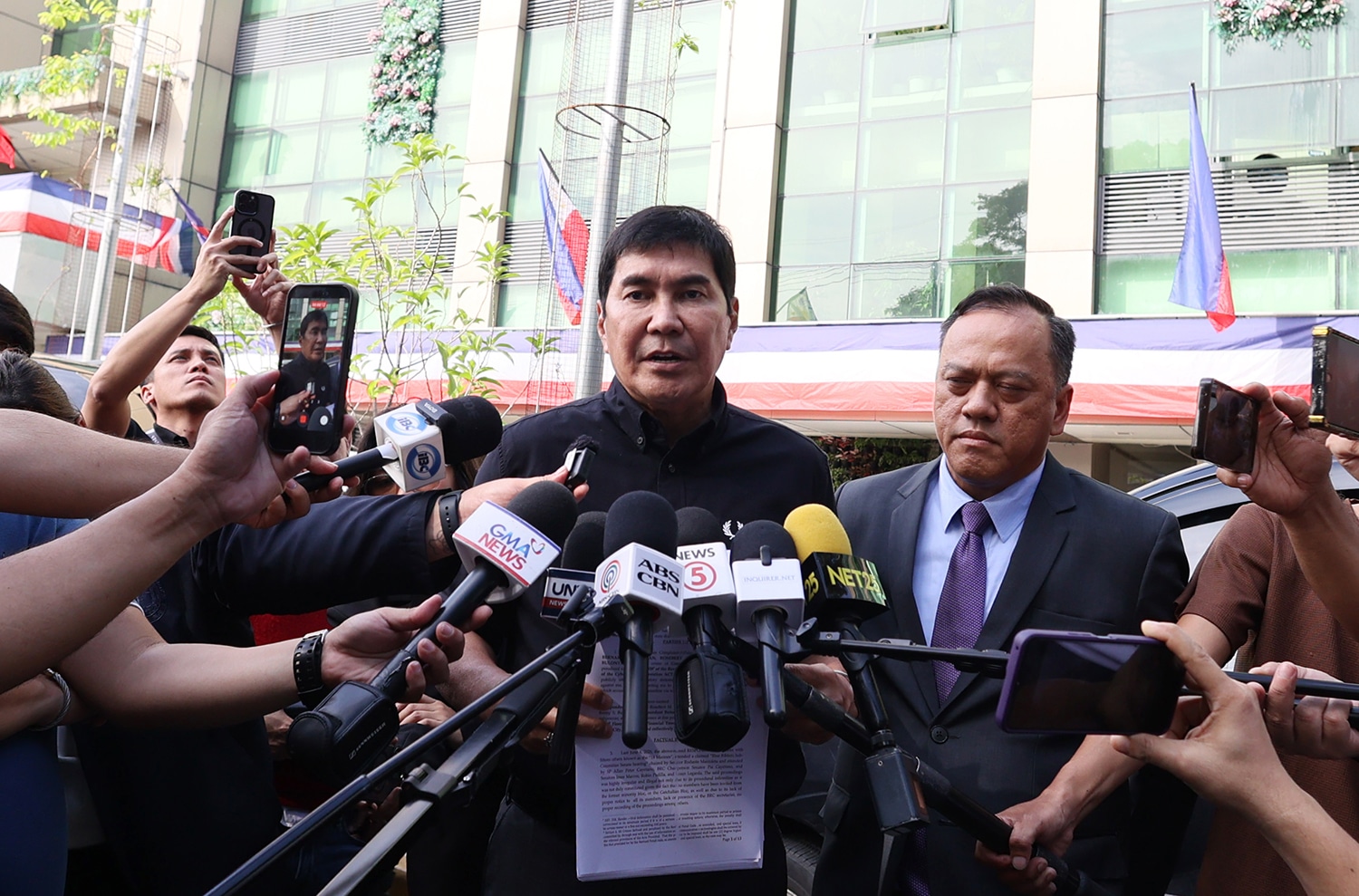 Tulfo Files Defamation Case Against Ex-Bodyguards Over Kickback Allegations