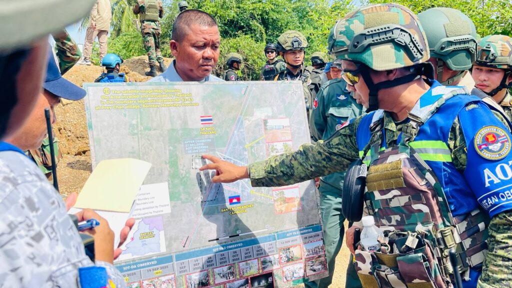 ASEAN Observers Inspect Thai Border Barriers Hindering Cambodian Return