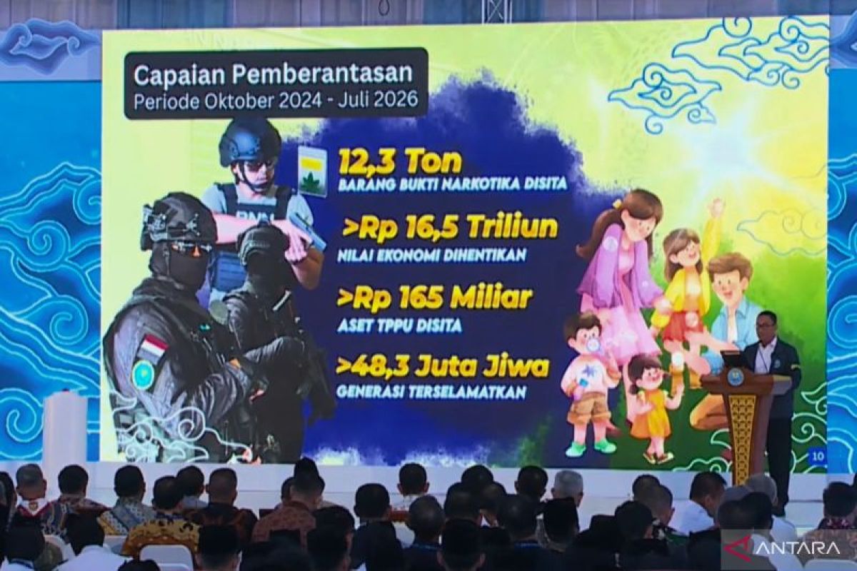 Indonesia Seizes Over 12.3 Tons of Narcotics in 21 Months