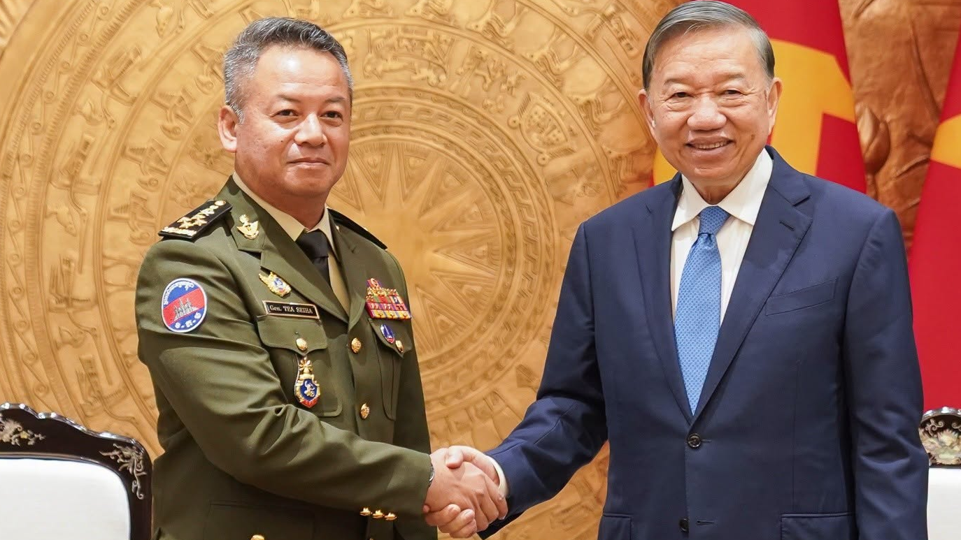 ベトナム共産党トップ、カンボジアとの防衛協力深化を約束