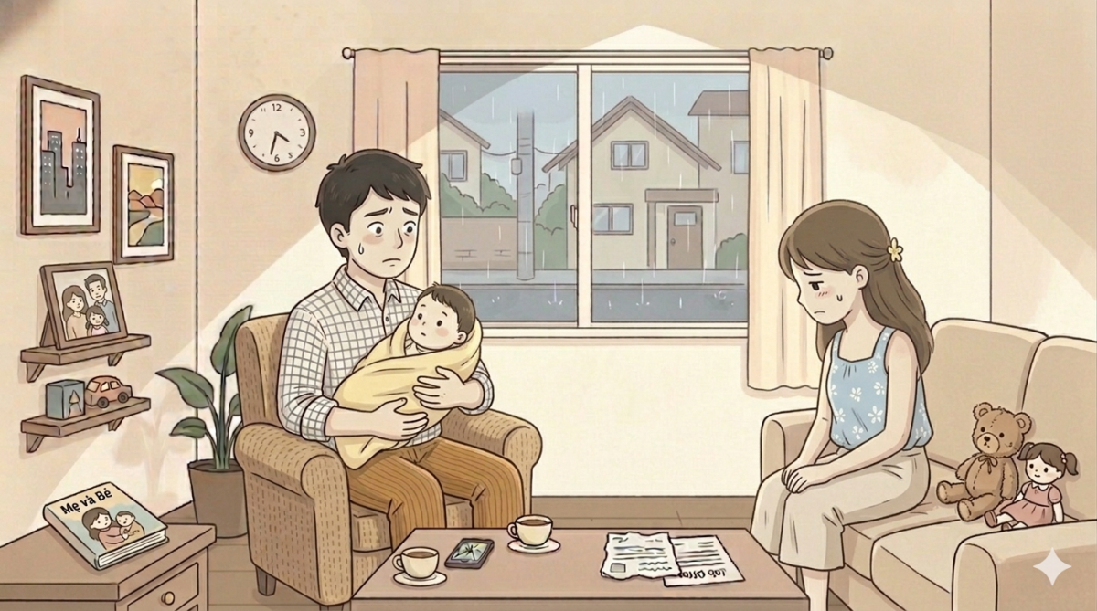 Man discovers partner's secret past after having a child together