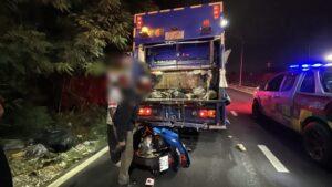 Bolt Rider Seriously Injured After Crashing Into Pattaya Garbage Truck