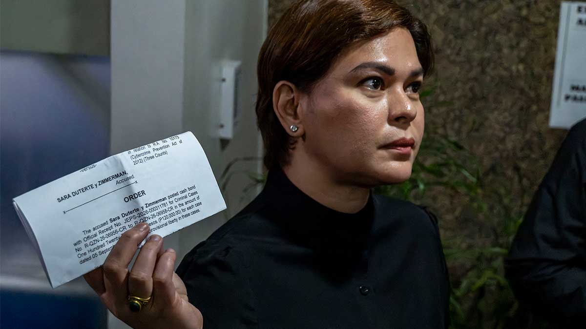 Sara Duterte posts P360,000 bail for grave threats charges