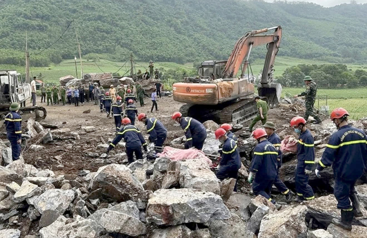 ベトナム・タインホア省の石切り場で崩落事故、労働者3名が死亡