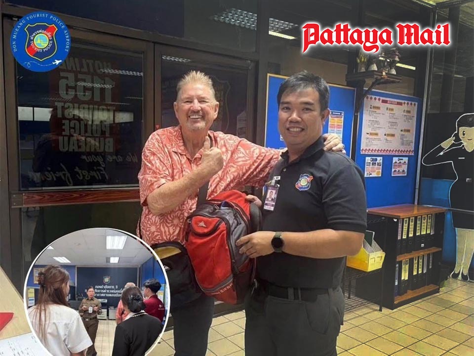 Don Mueang Airport Police Swiftly Recover Lost Backpack in Taxi, Saving Australian Tourist's Journey