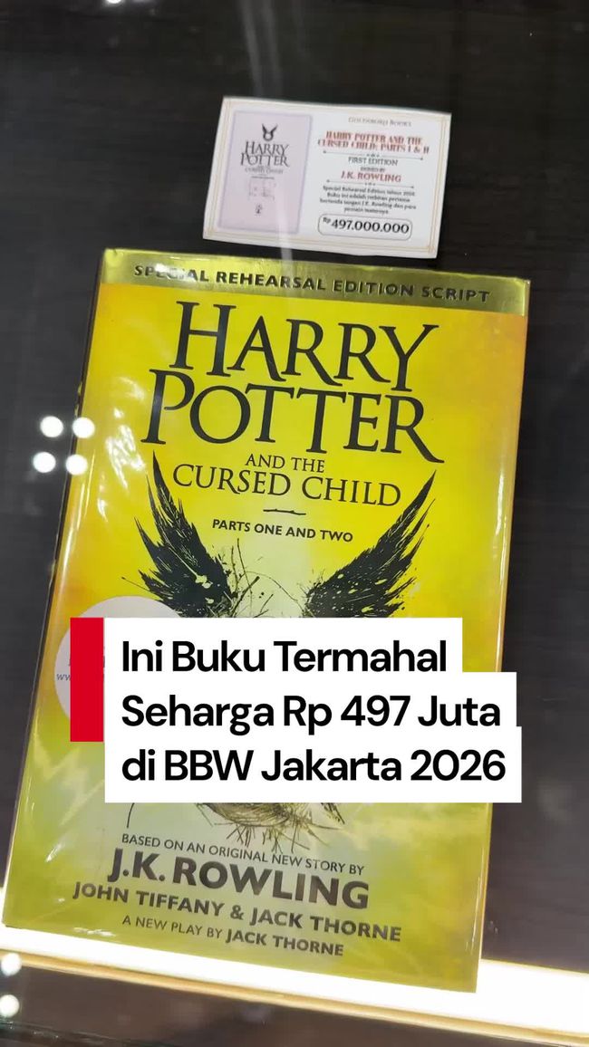 Harry Potter Book Priced at IDR 497 Million Steals Spotlight at BBW Jakarta