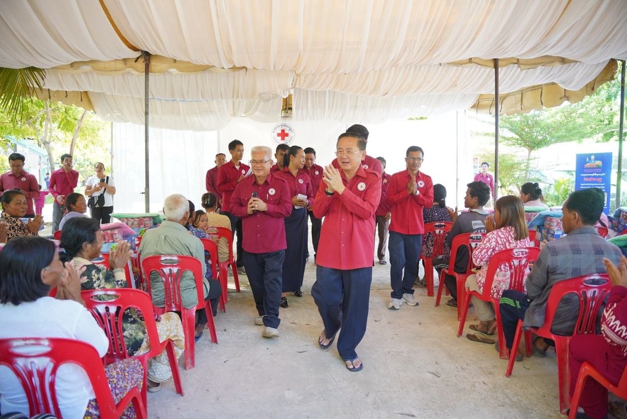 Battambang: Red Cross provides aid to 59 families affected by strong winds