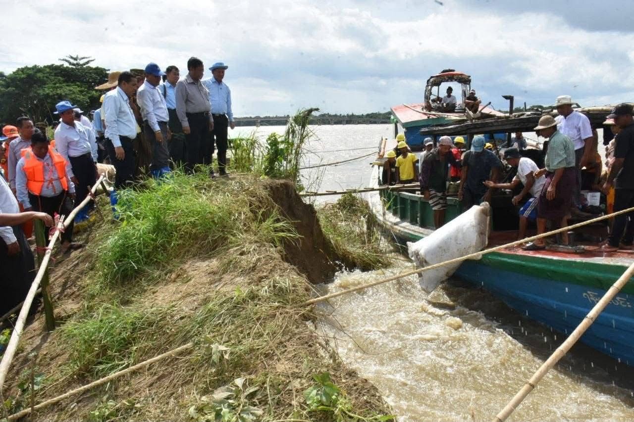 Irrawaddy Regional Government press release on ongoing measures at the Ngwan dam breach site