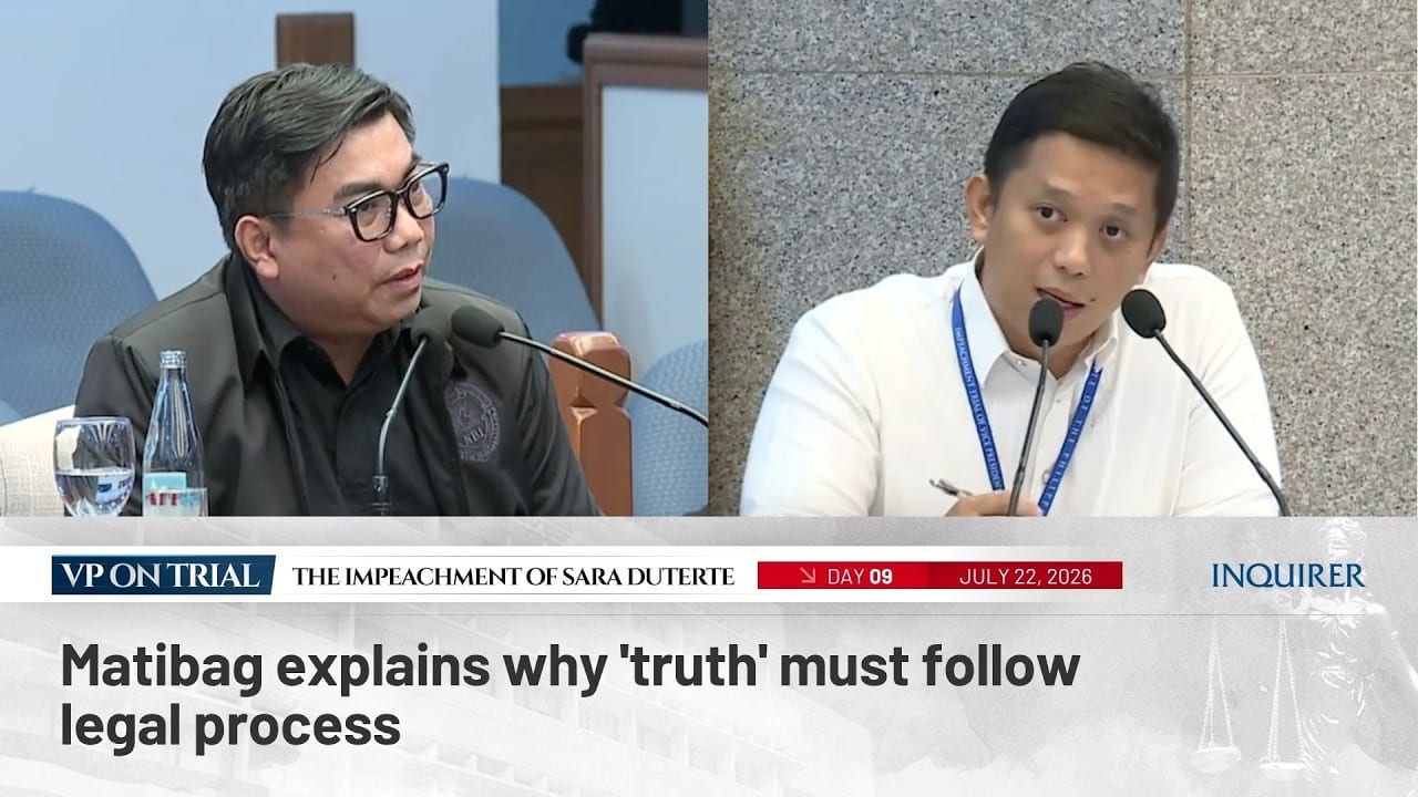 NBI Chief: 'Truth' Must Follow Legal Process for Disclosure