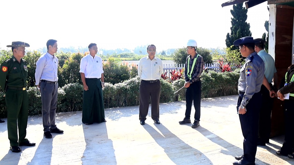 Kayah State CM inspected construction works