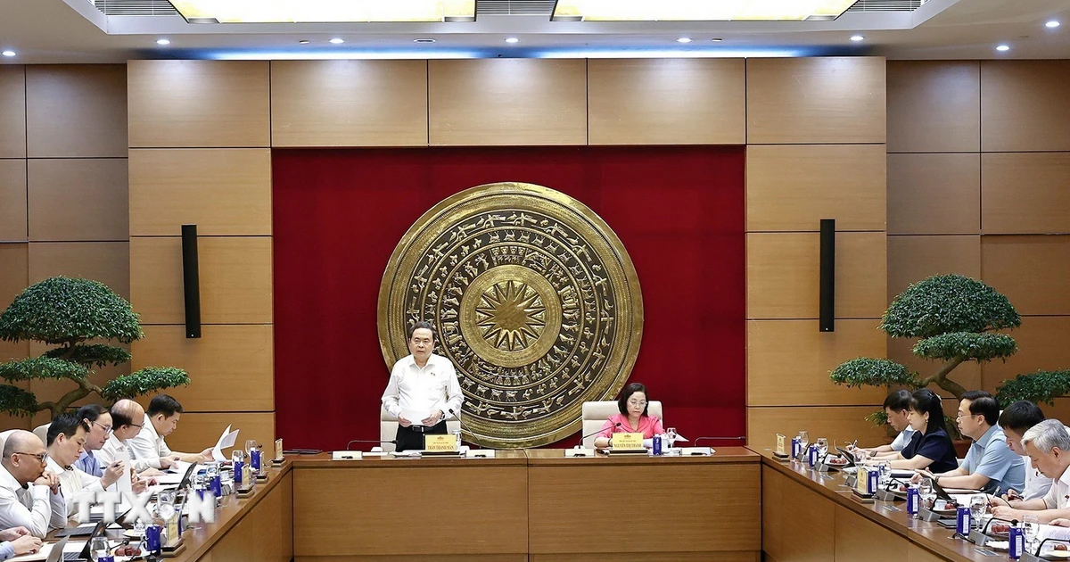 National Assembly Chairman Tran Thanh Man Holds Working Session with Committee for Deputies' Affairs