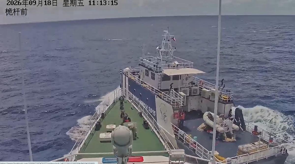 中国船、フィリピン沿岸警備船に衝突 国際法違反と非難