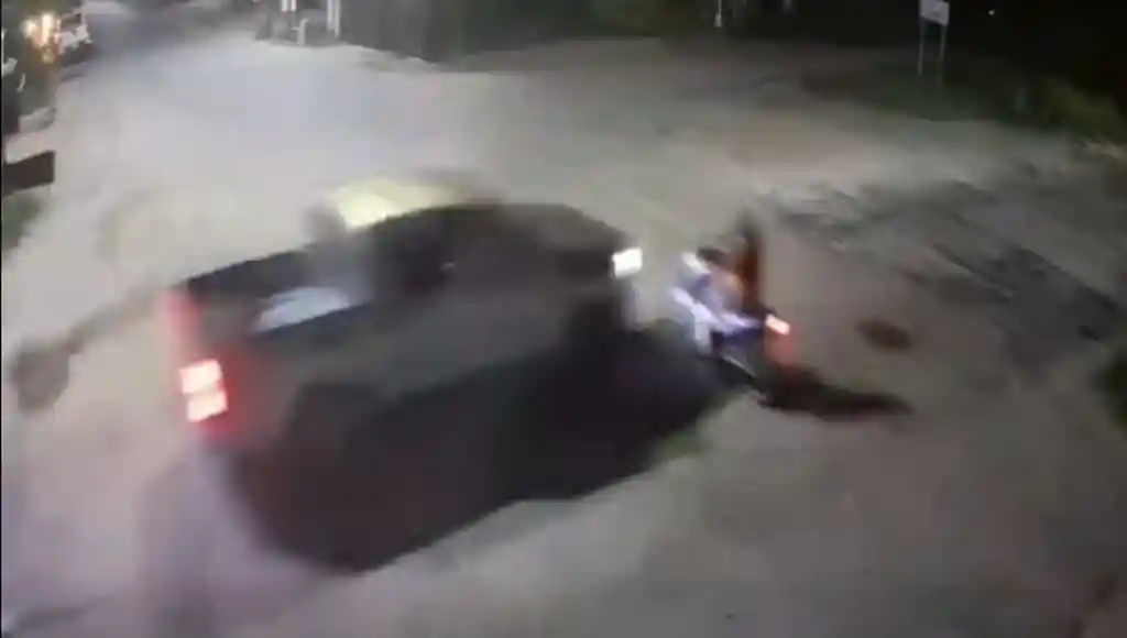 Heartless Hit-and-Run: Suspect Flees After Head-On Crash With Motorcycle in Kanchanaburi