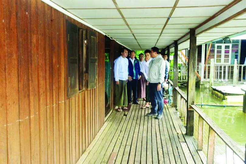 Schools in Nyaungdon Township reopened after cleaning following river water receding