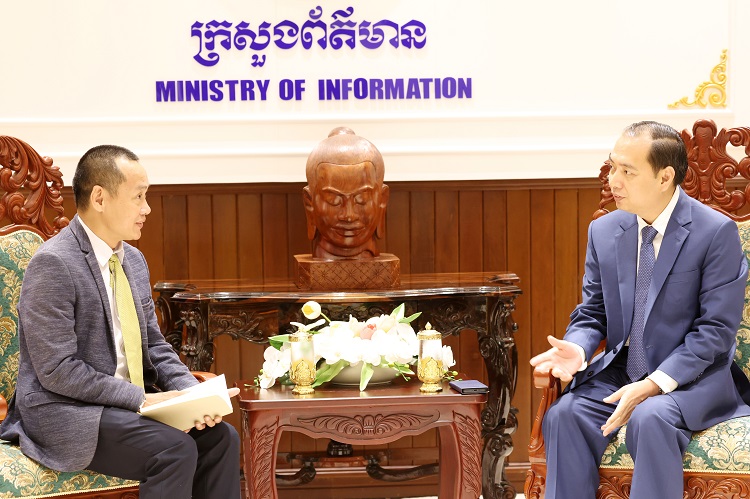 Cambodian Information Minister Affirms Strengthened Cooperation with Vietnam News Agency