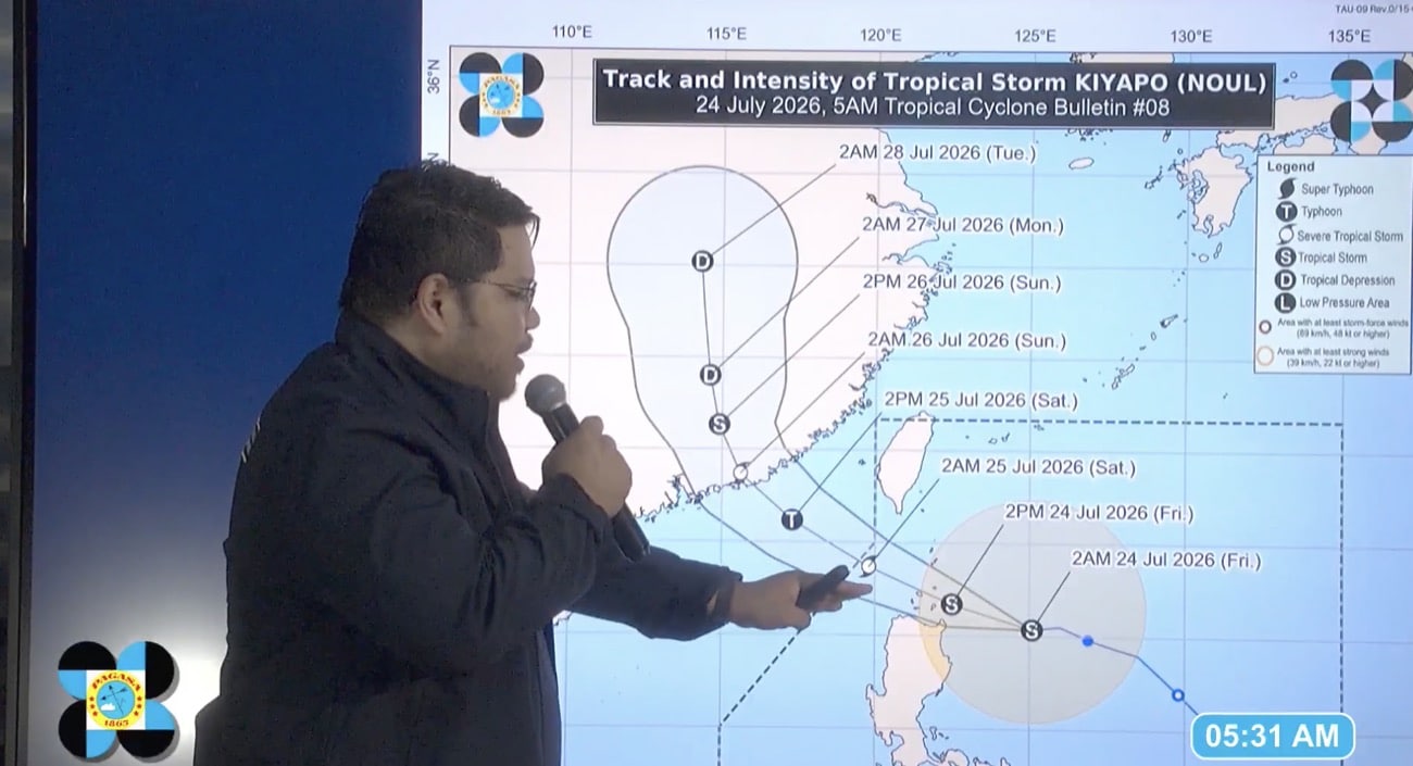 Tropical Storm Kiyapo Batters Northern Philippines with Strong Winds, Heavy Rains