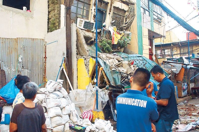 Two Injured in Binondo House Collapse