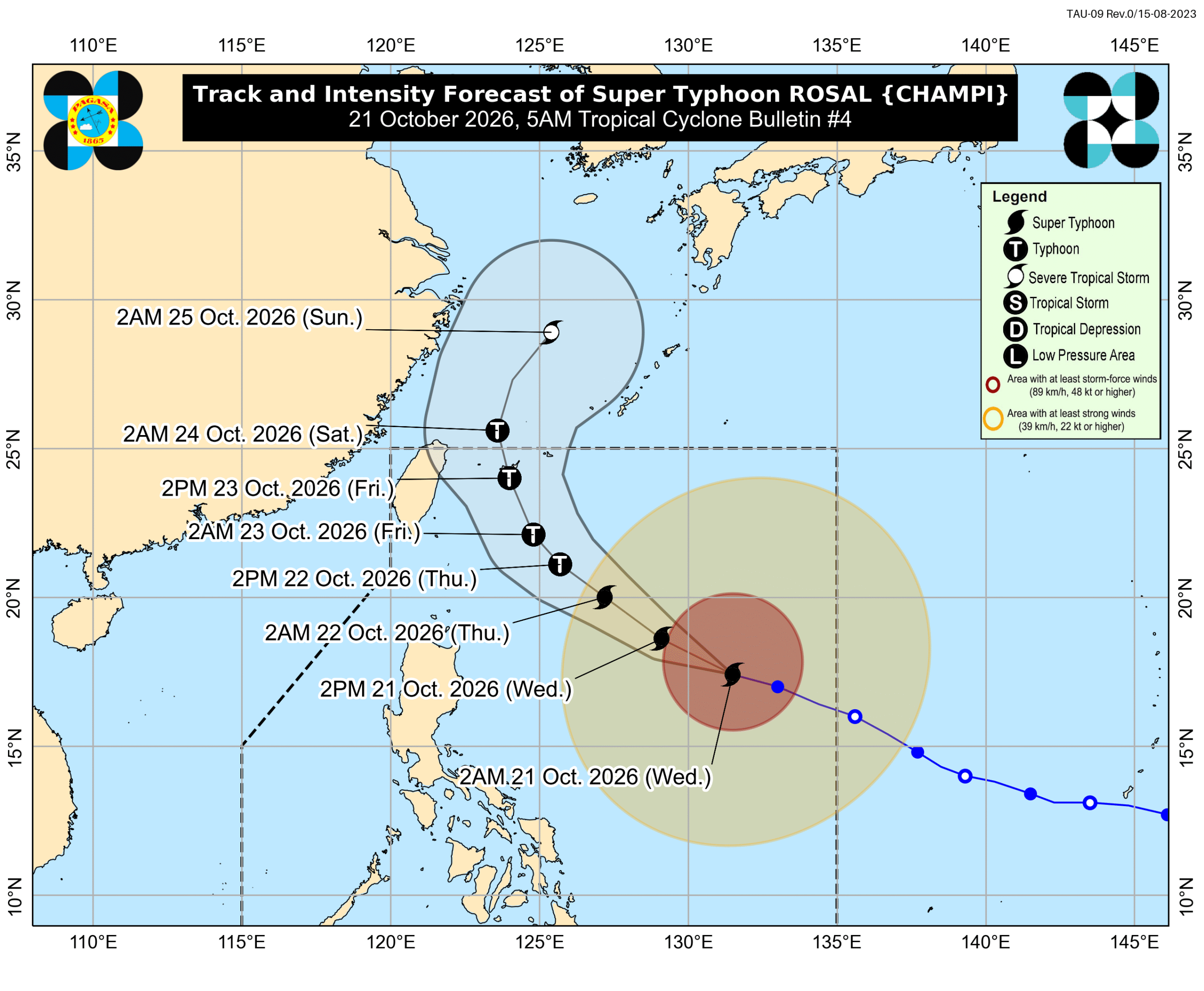 スーパー台風ロザル、フィリピン北部に雨をもたらす恐れ