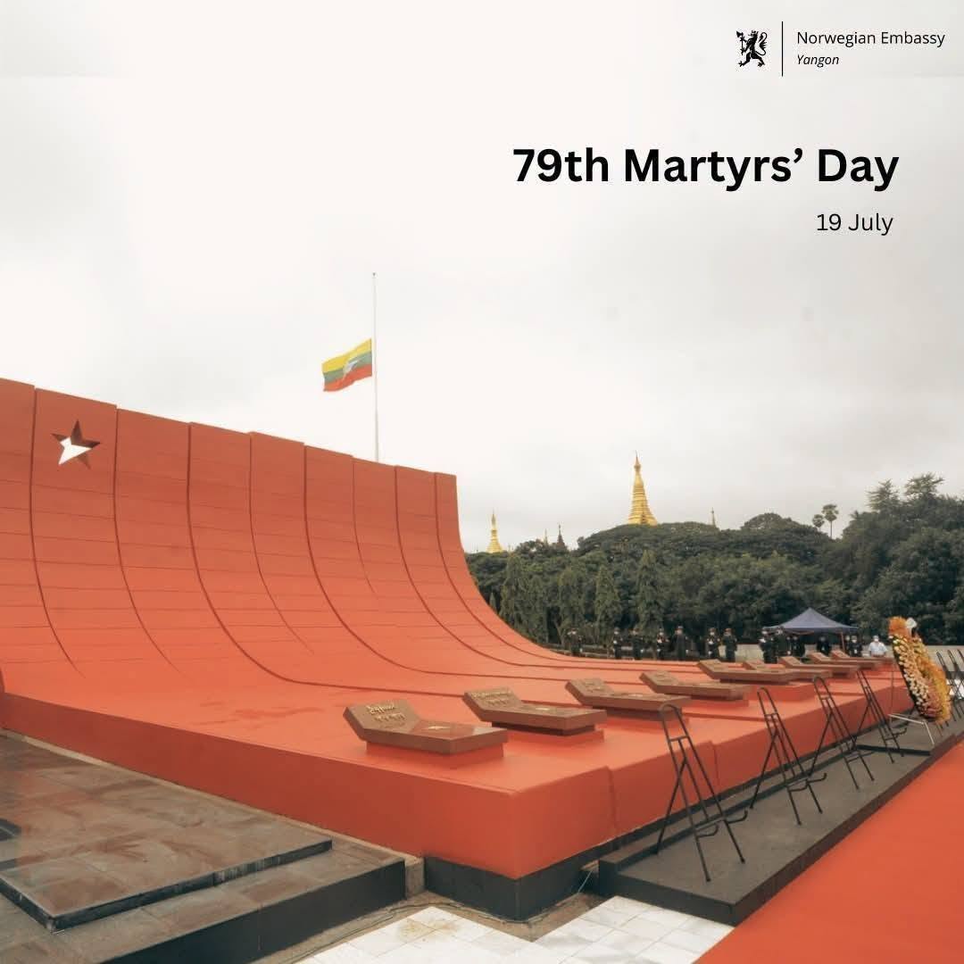 International Embassies Commemorate 79th Anniversary of Martyrs' Day, Vowing to Stand with Myanmar People Aspiring for a Free and Democratic Future