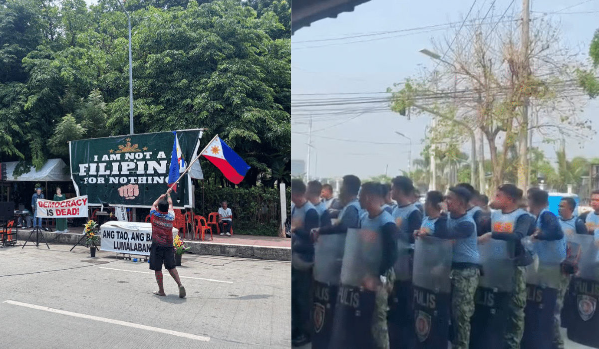 Duterte Supporters Rally at Senate, Progressive Groups March for Genuine Freedom