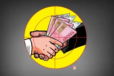 汚職摘発で現金10億ルピア押収、KPKがクラテンとジャカルタで摘発