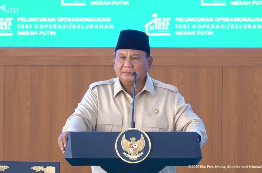 Prabowo Reveals Reason for Inaugurating 1,061 Village Cooperatives: I Like the Number 8