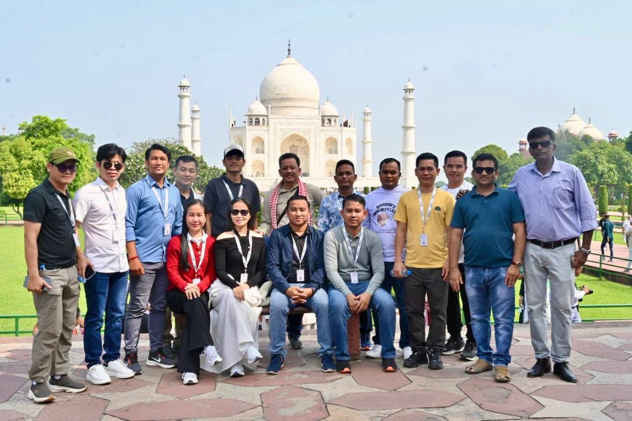 Cambodian Information Ministry Officials Visit World Heritage Sites in India, Fostering Cultural Exchange and Tech Training