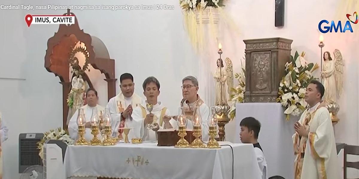 Cardinal Tagle Leads Celebration for New Parish in Hometown