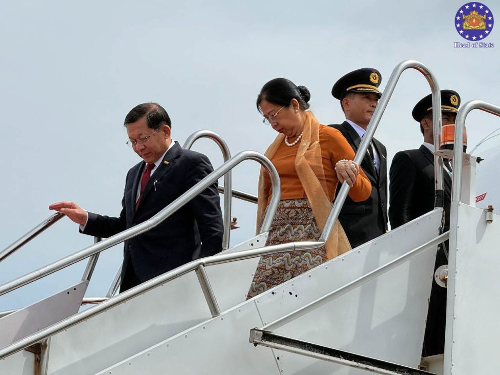 ミャンマー大統領、ラオスを国賓として訪問