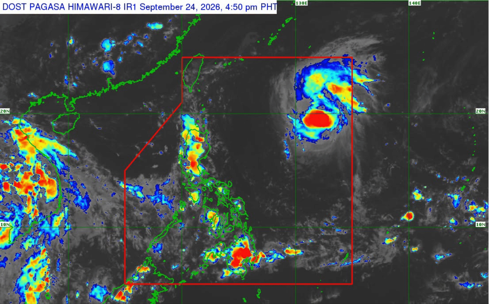 Tropical Storm Queenie Maintains Strength East of Northern Luzon