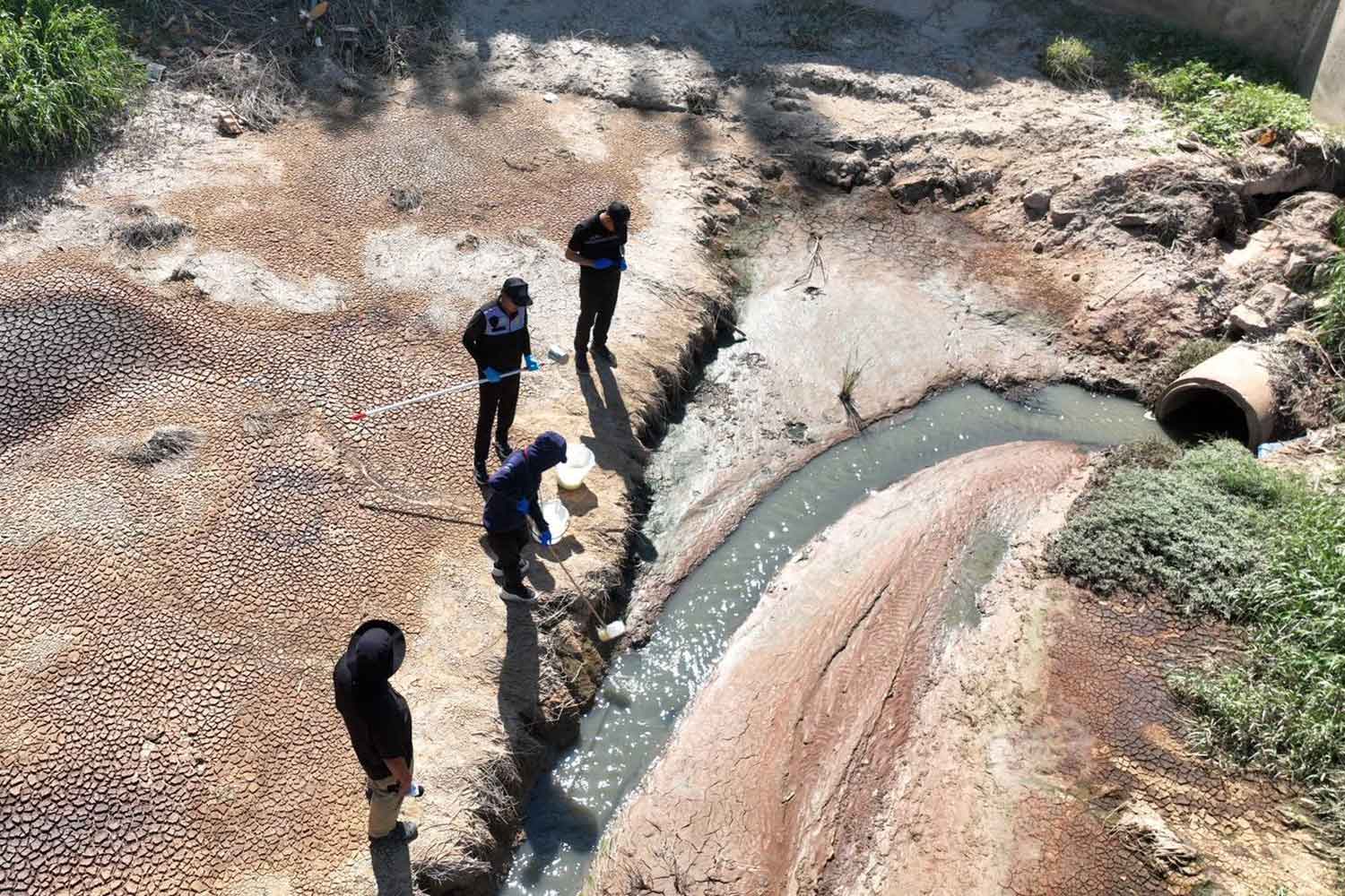 サラブリ運河、ヒ素・鉛汚染:汚染原因調査続く