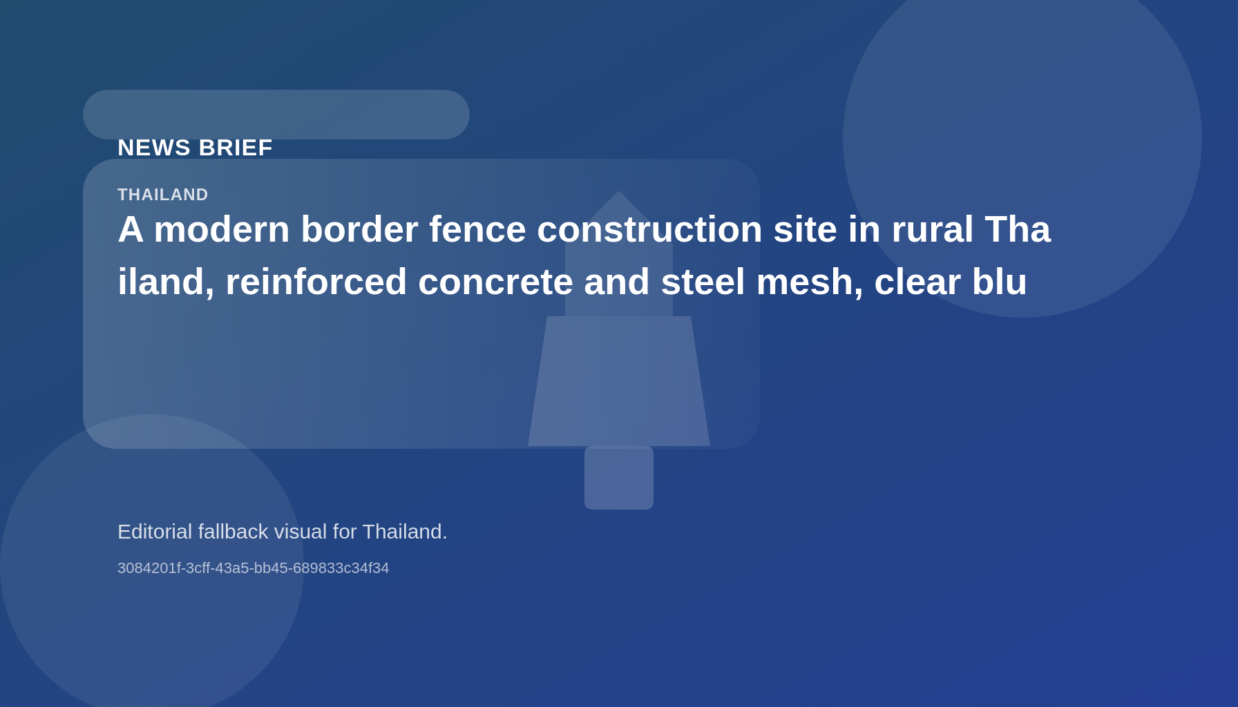 Thai military builds border fence along Cambodian frontier