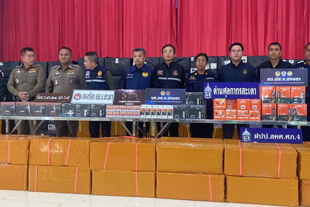 タイ南部で電子タバコ密輸摘発、3000万バーツ相当押収