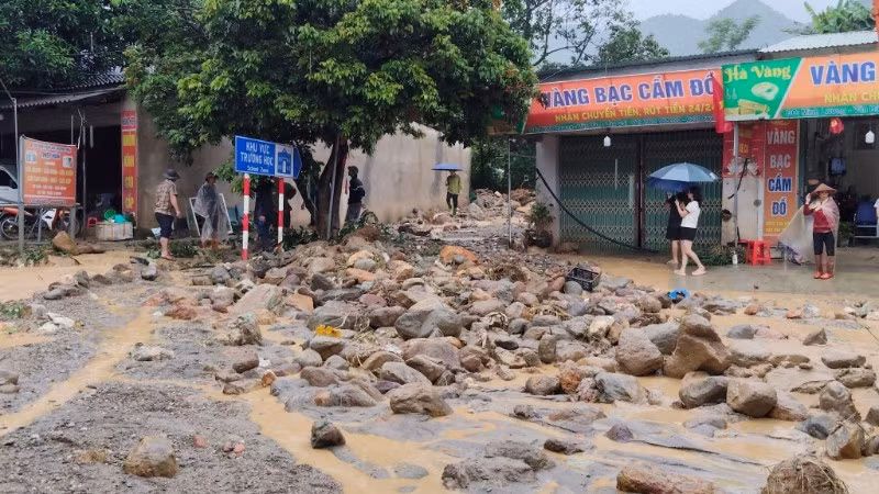 ラオカイ省、豪雨で土砂災害 住民生活に影響