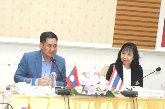 ラオス南部とタイ大学、農業・教育・技術協力で連携強化