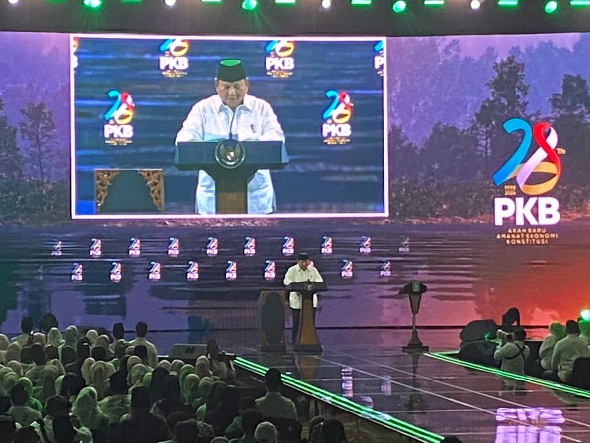 Prabowo Jokes 'Mas Bahlil Ganteng' at PKB's 28th Anniversary