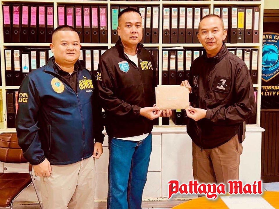 Pattaya Police Reward Investigators for Solving Major Australian Suspect Case