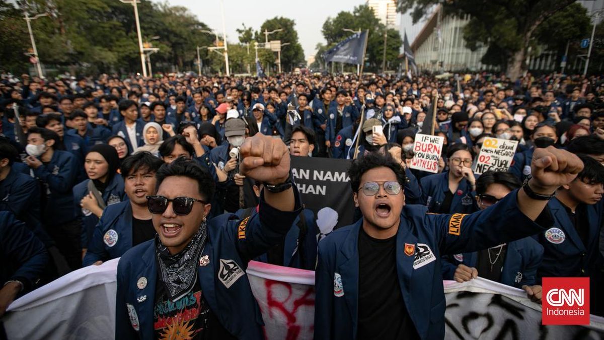 Trisakti University Students Hold Protest in Jakarta