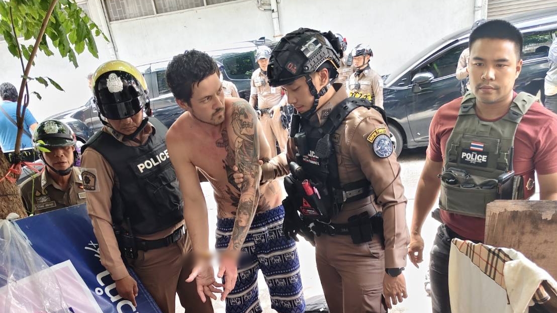 US Man Arrested in Bangkok After Robbing Convenience Store, Slashing Officer